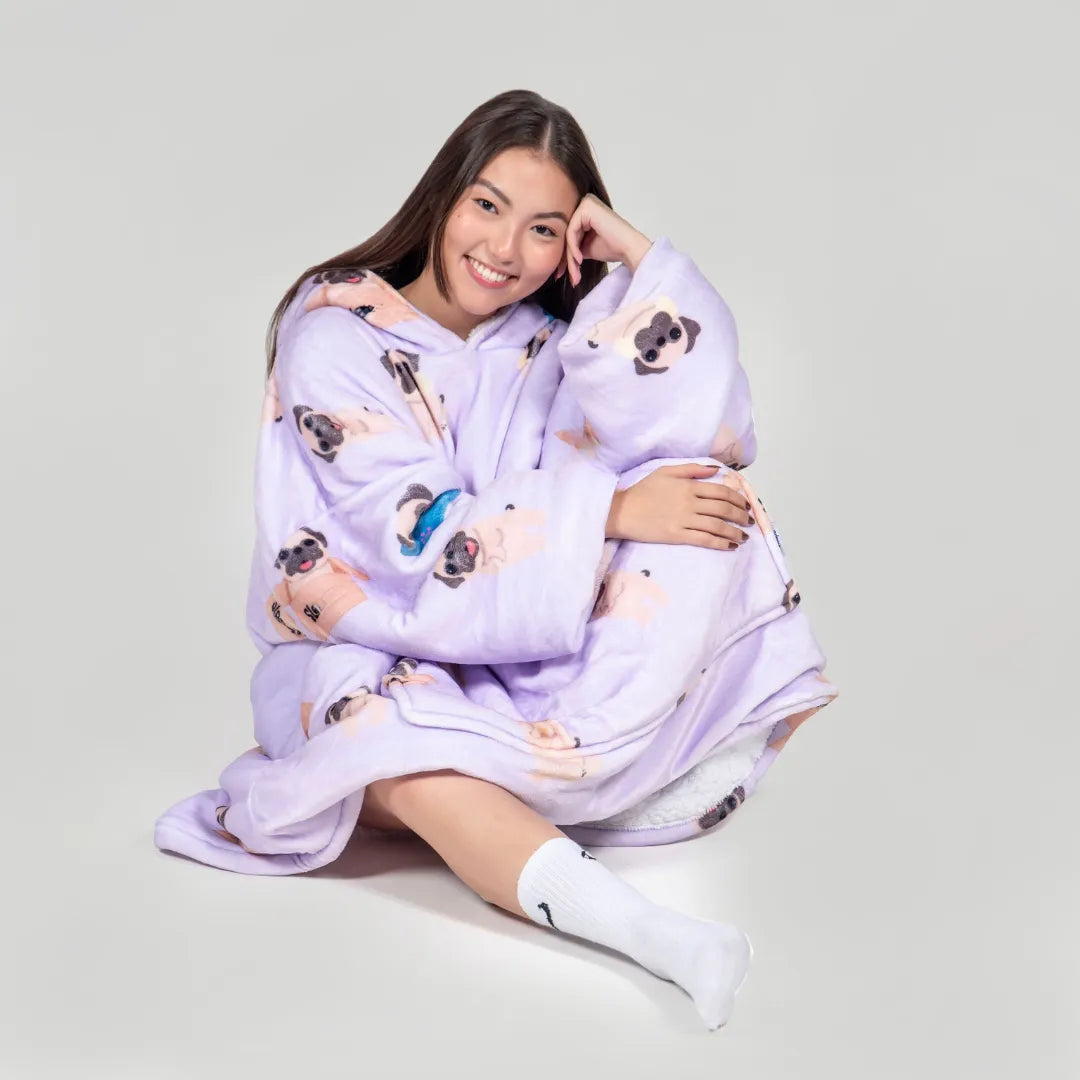 Cosydoux Pug Plaid à Capuche Cosydoo