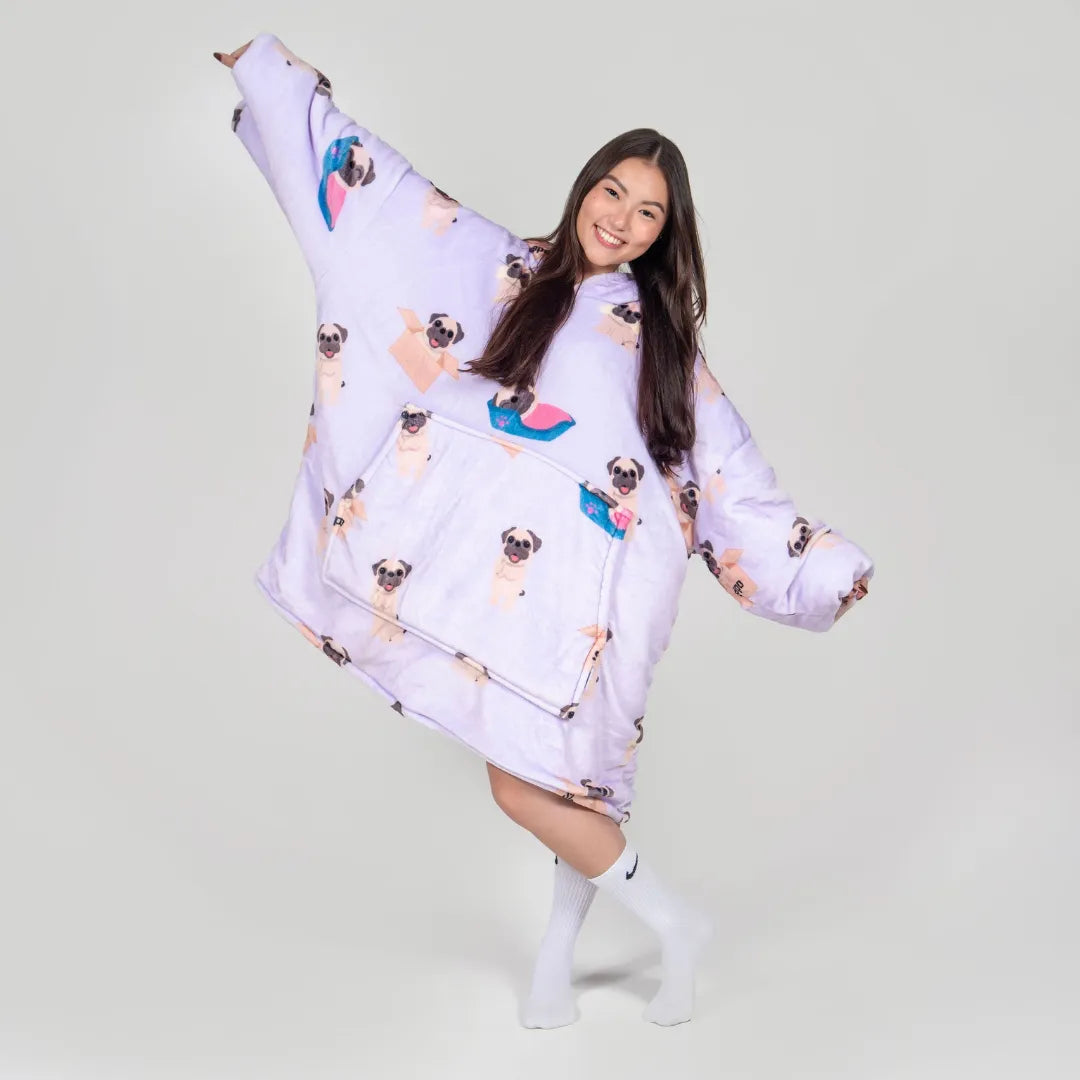 Cosydoux Pug Plaid à Capuche Cosydoo