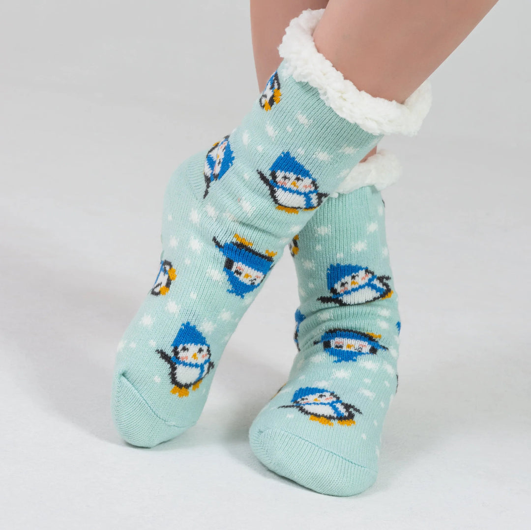 Chaussette en Sherpa Pingouin