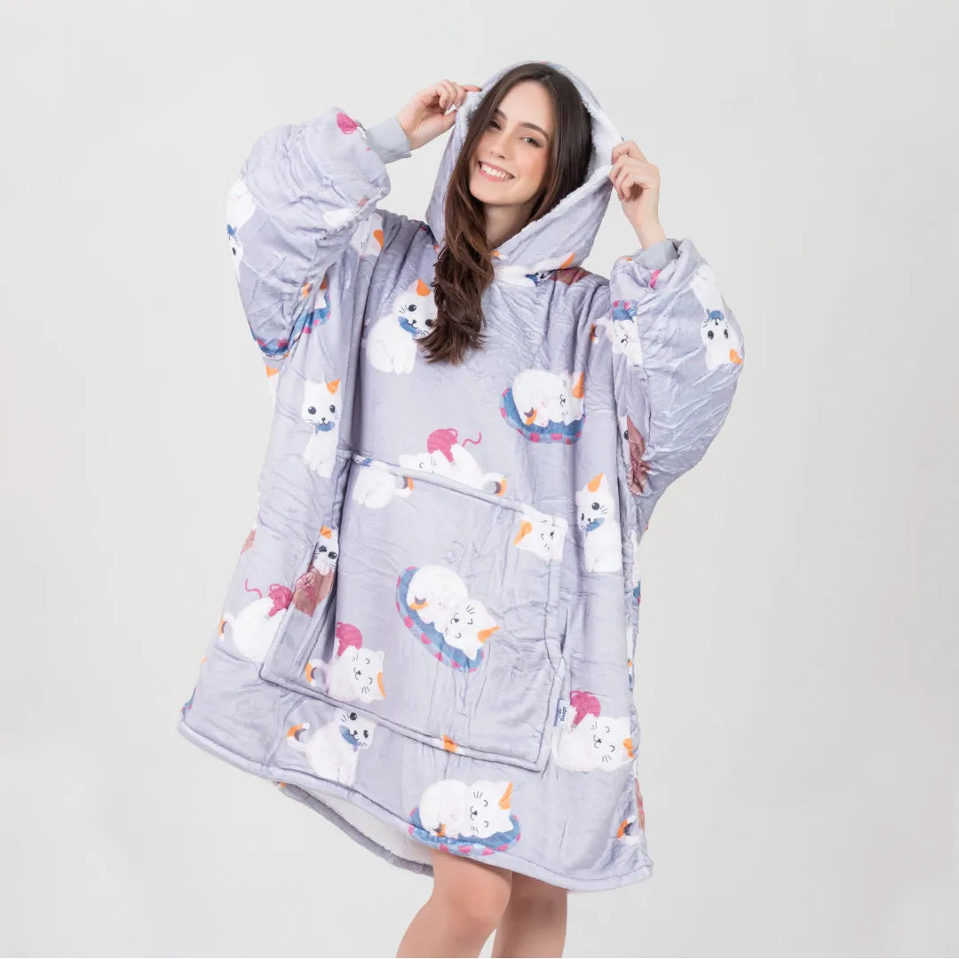Cosydoux Chaton Plaid à Capuche Cosydoo