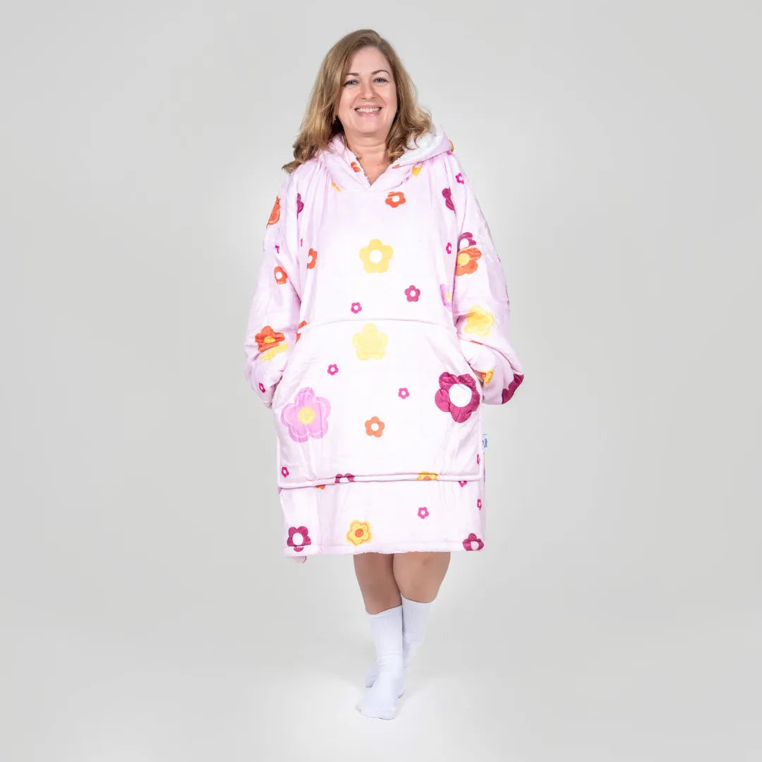 Cosydoux Douce Rose Plaid à Capuche Cosydoo