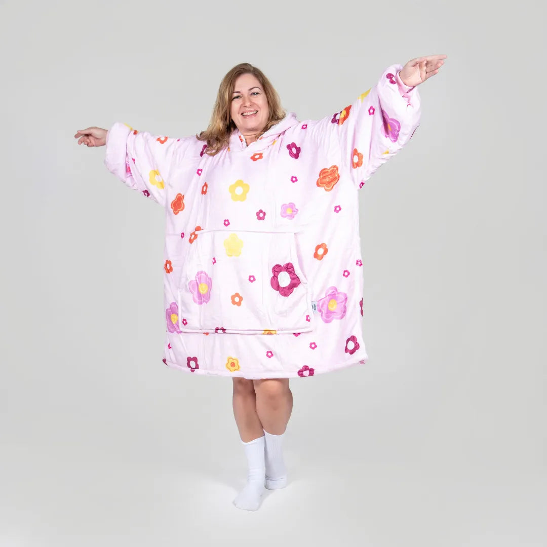 Cosydoux Douce Rose Plaid à Capuche Cosydoo