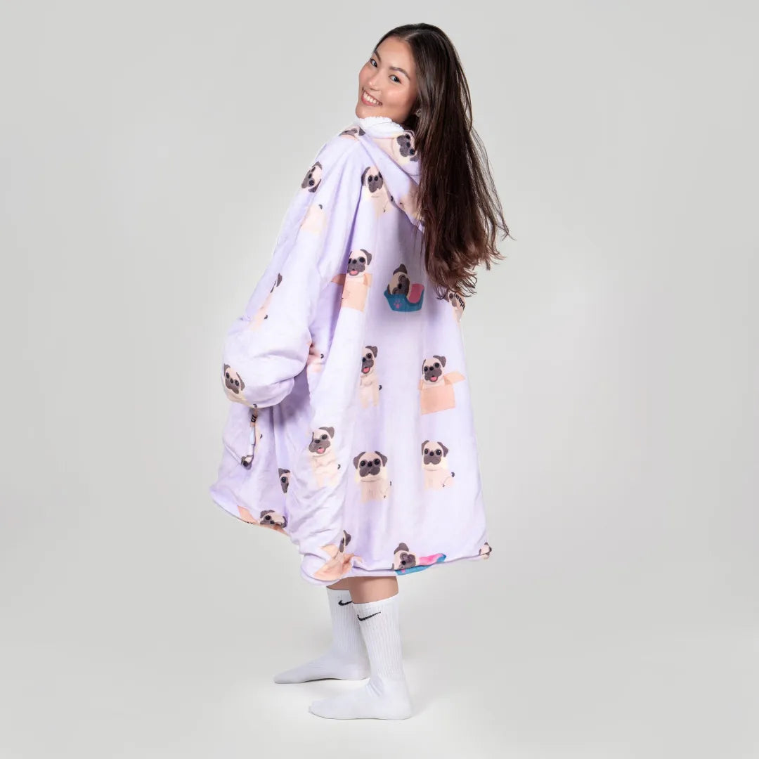 Cosydoux Pug Plaid à Capuche Cosydoo