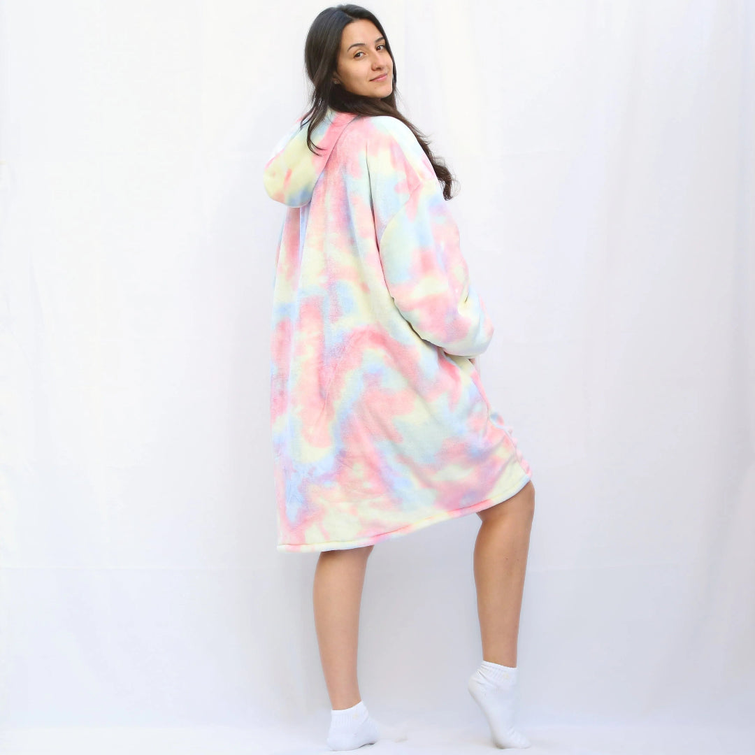 Cosydoux Tie Dye Plaid à Capuche Cosydoo