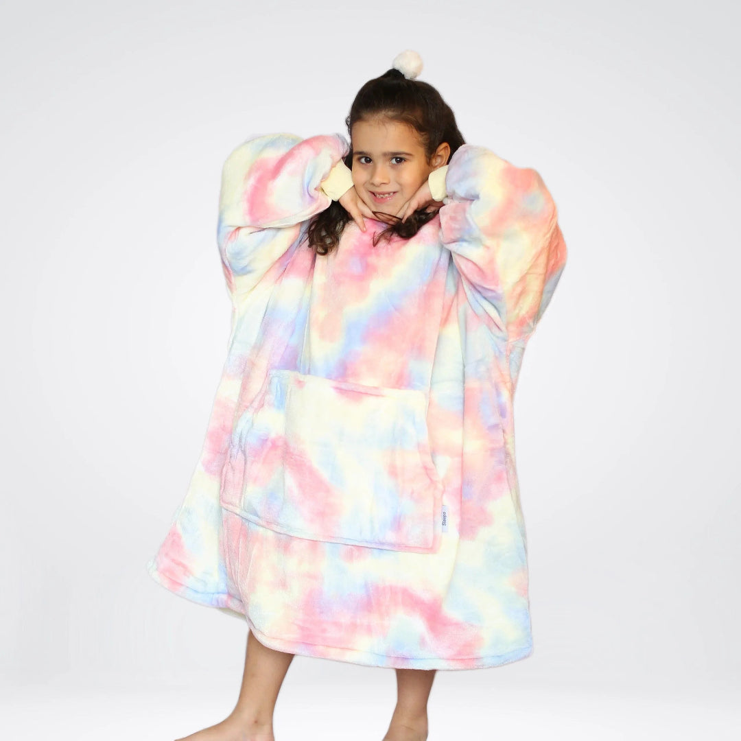 Plaid à Capuche Enfant Tie Dye Cosydoo